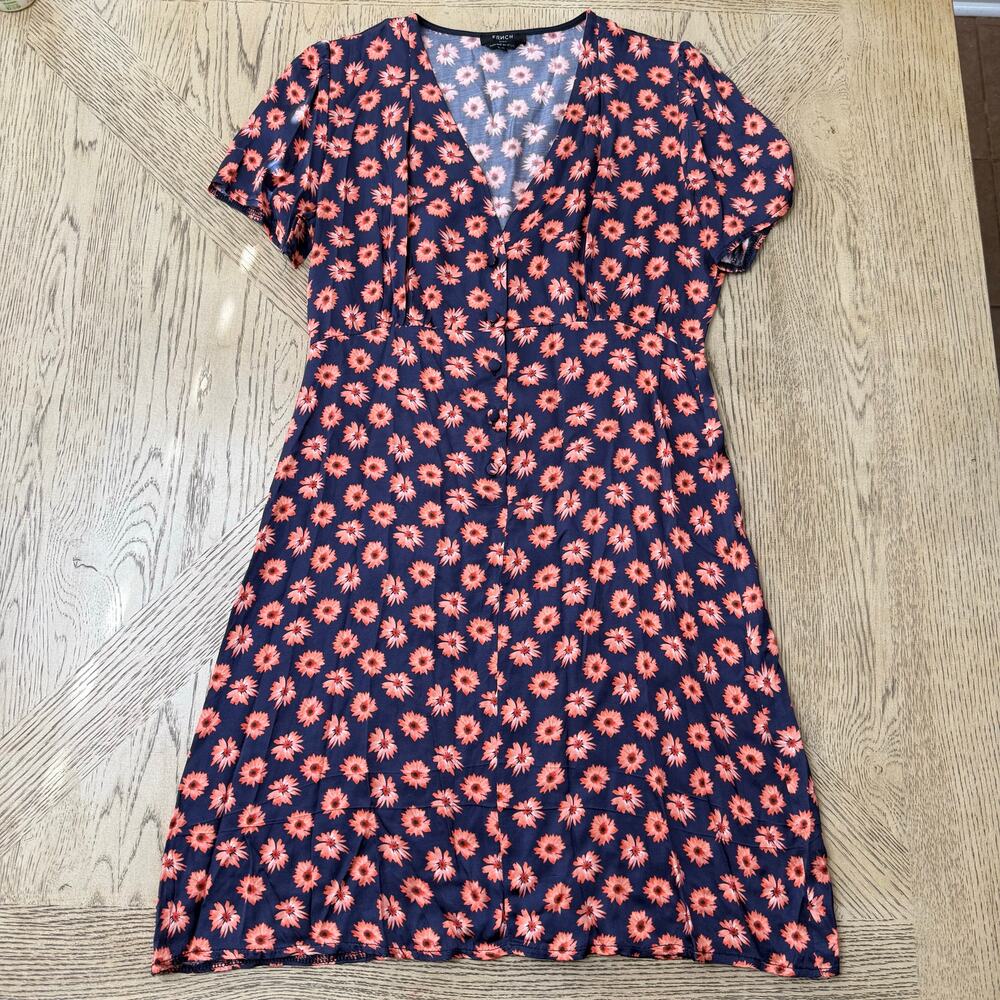 FRNCH Blue Floral‎ Mini Dress XS